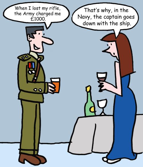 "When I lost my rifle, the army charged me £1000."