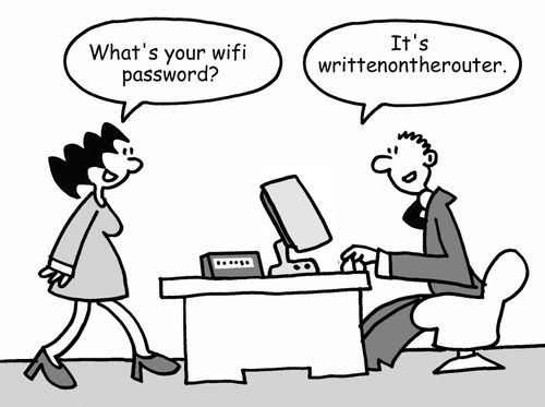 "What's your wifi password?"
