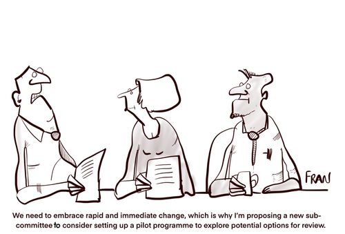 "We need to embrace rapid and immediate change, which is why I'm proposing a new sub-committee to consider setting up a pilot programme to explore potential options for review."