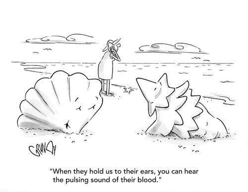 "When they hold us to their ears, you can hear the pulsing sound of their blood."