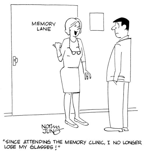"Since attending the memory clinic, I no longer lose my glasses!"