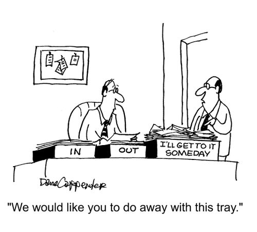 "We would like you to do away with this tray."