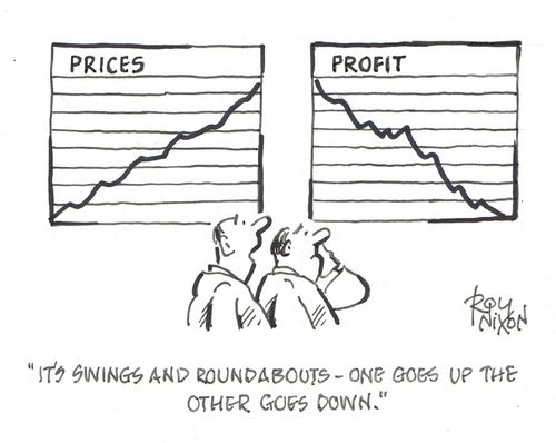 "It's swings and roundabouts – one goes up the other goes down."