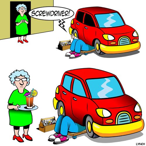 "Screwdriver!"