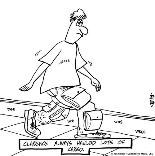 Clarence always halved lots of cargo.