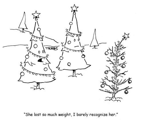 "She lost so much weight, I barely recognize her."