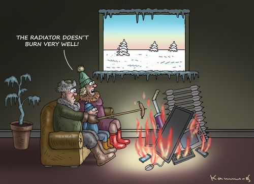 "The radiator doesn't burn very well!"
