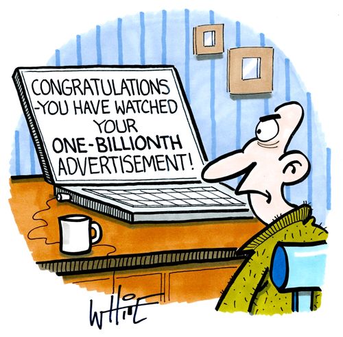 Congratulations - You have watched your one-billionth advertisement!