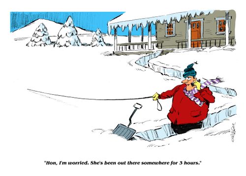 "Hon, I'm worried. She's been out there somewhere for 3 hours."