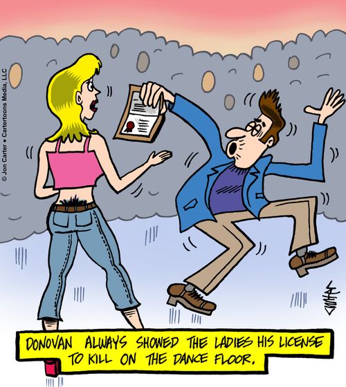 Donovan always showed the ladies his license to kill on the dance floor.