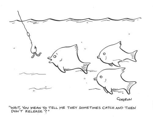 "Wait, you mean to tell me they sometimes catch and then don't release?"