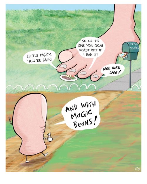 "And with magic beans!"