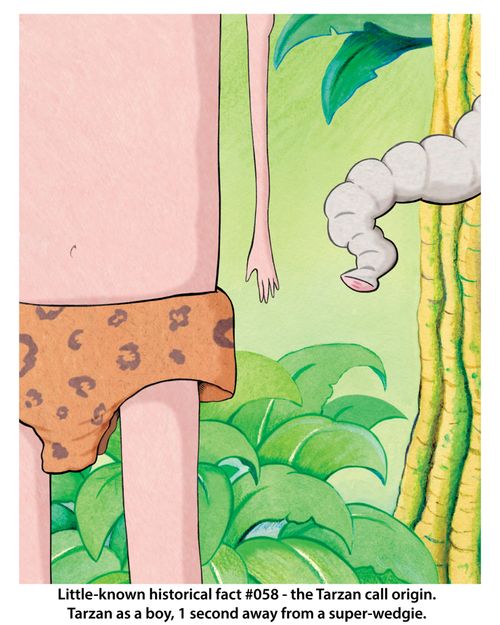 Little-know historical fact #058 - the Tarzan call origin. Tarzan as a boy, 1 second away from a super-wedgie.