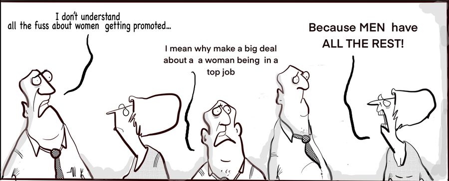 "I mean why make a big deal about a woman being in a top job."