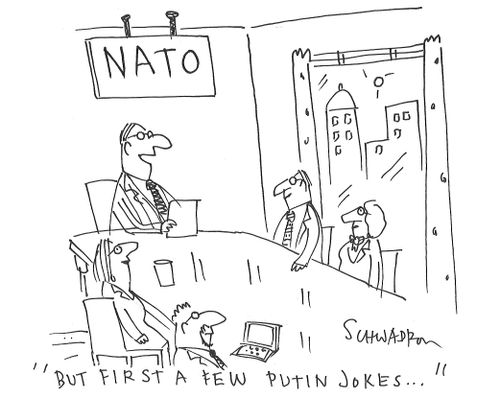NATO: "But first some Putin jokes..."
