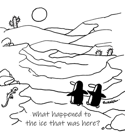 "What happened to the ice that was here?"
