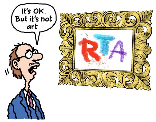 "It's OK. But it's not art."