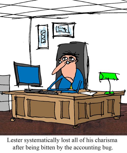 "Lester systematically lost all his charisma after being bitten by the accounting bug."