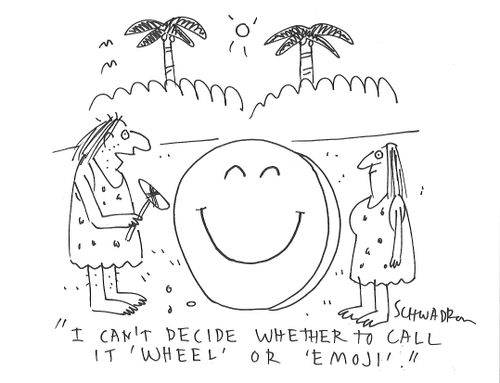 "I can't decide whether to call it 'wheel' or 'emoji'."