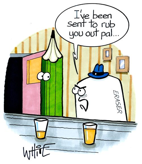 "I've been sent to rub you out pal..."