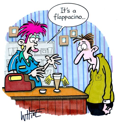 "It's a flappacino..."