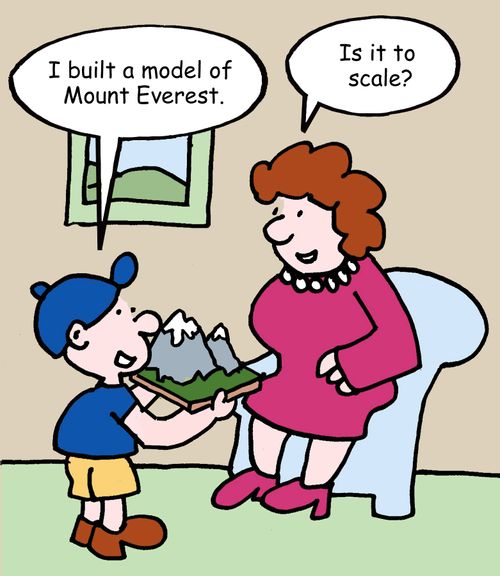 "I built a model of Mount Everest."