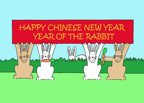 Happy Chinese New Year. Year of the Rabbit.
