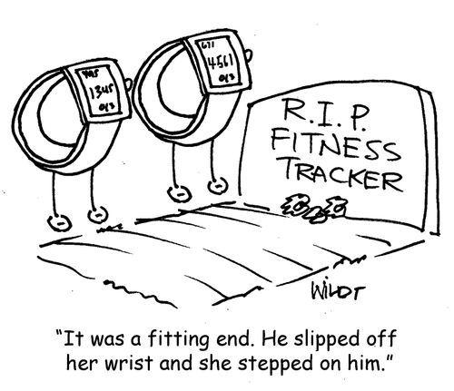 "It was a fitting end. He slipped off her wrist and she stepped on him."