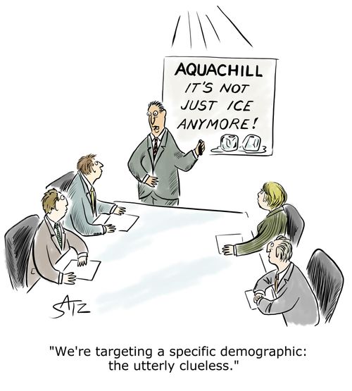 "We're targeting a specific demographic: the utterly clueless."