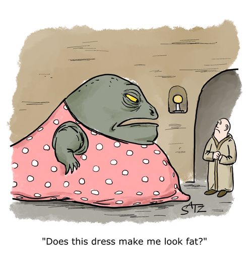 "Does this dress make me look fat?"