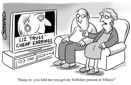 "Hang on - you told me you got my birthday present at Tiffany!"