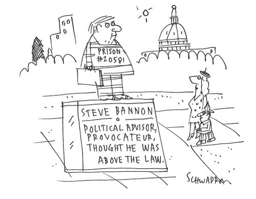 Steve Bannon - Political Advisor, Provocateur, Thought He Was Above The Law.