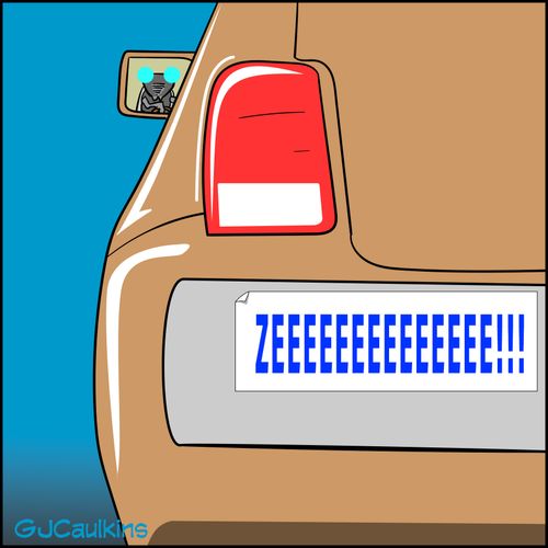 Cicada bumper sticker