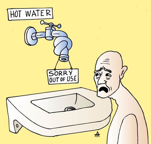Hot Water: Sorry Out of Use