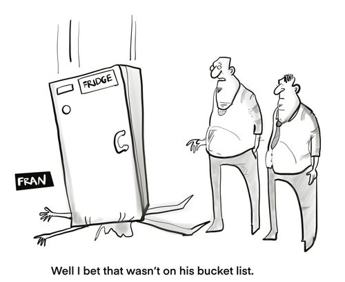 "Well I bet that wasn't on his bucket list."