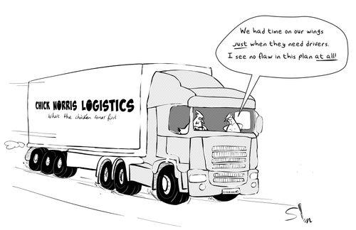 "We had time on our wings just when they need drivers. I see no flaw in this plan at all!"
