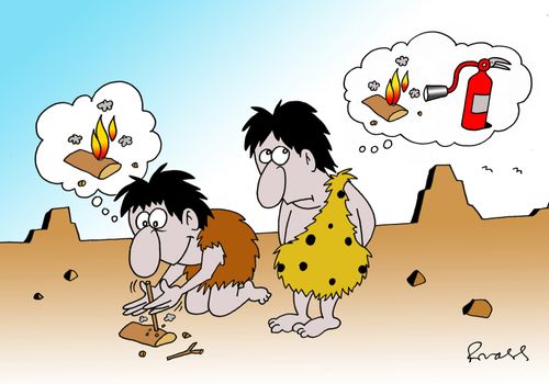 The invention of fire and the fire extinguisher 