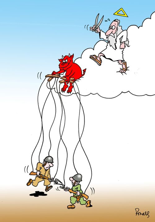 The devil as a puppeteer