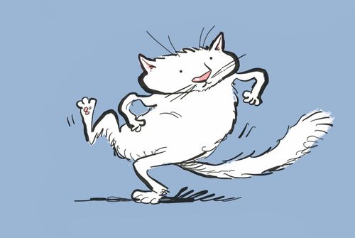 White Cat Dancing