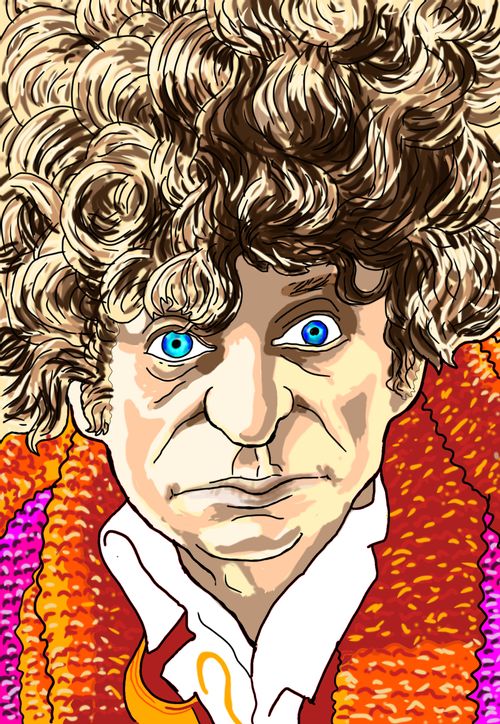 Tom Baker Caricature