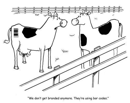 "We don't can't branded anymore. They're using bar codes."