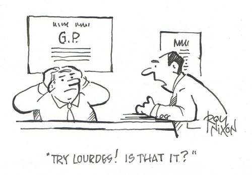 "Try Lourdes! Is that it?"