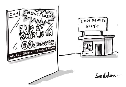 Newsflash: end of world in 60 seconds