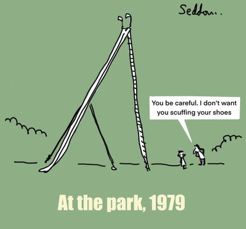 At the park, 1979