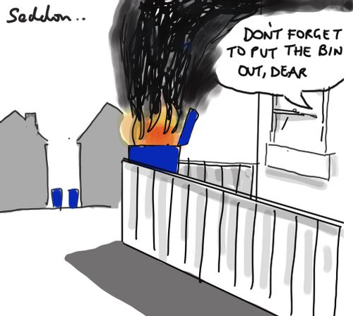 "Don't forget to put the bin out, Dear."