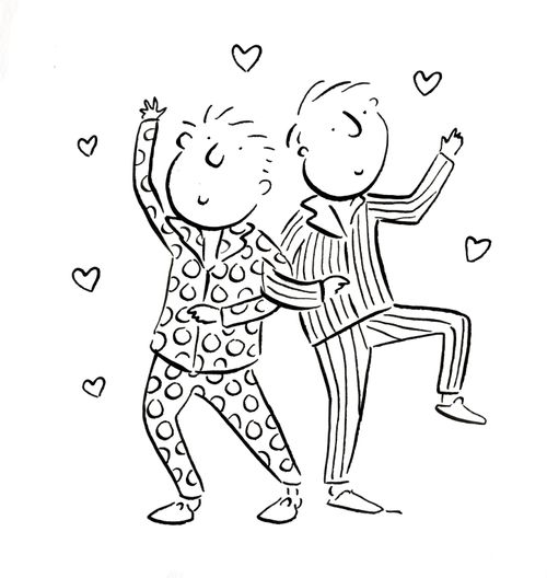Dancing in pyjamas