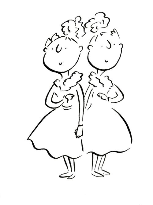 Lovers in period dresses