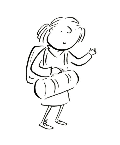 Heading off with a packed bag