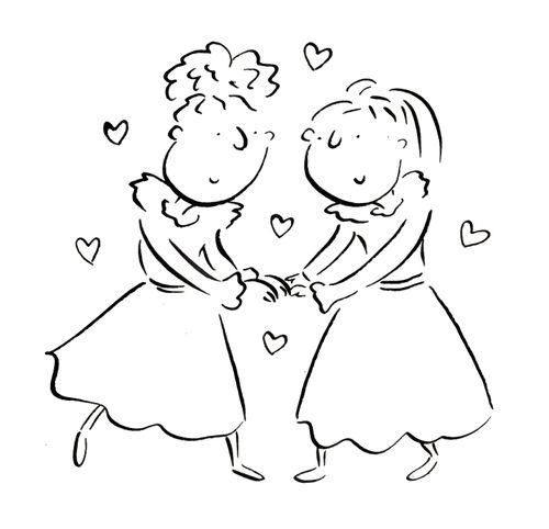 Lovers dancing