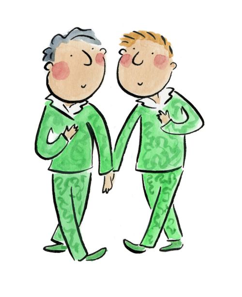 Couple in Green